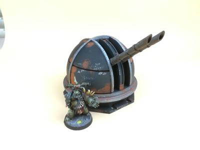 "modular Sci-fi Outpost" - Cannon Turret - Warhammer/Killteam Tabletop Terrain - fully modular wargaming terrain