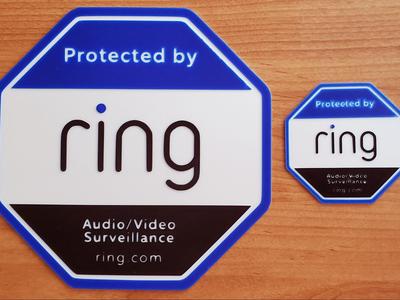 Ring Security Signs - Two sizes