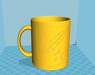 simple cup mug pot / SVG import in OpenSCAD