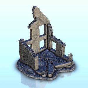 Ruin of house 7 - Flames of war Bolt Action Empire baroque Age of Sigmar Modern Warhammer