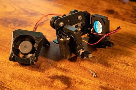 Ender 7 Style Hotend Shroud Dual 4010 Part Cooling Fans for Ender 3 V2: Remix - Heated Inserts, 4020, CR Touch