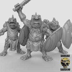 Koa Toa Fish folk with hand weapons (pre supported)