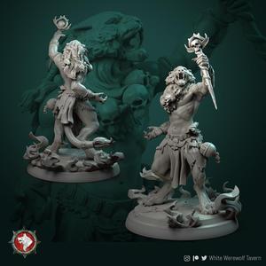 Tabaxi shaman 32mm pre-supported
