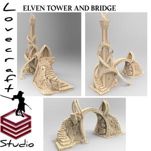 Elven Tower and Bridge Set