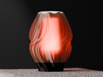 Beautiful Lamp with inner diffuser. Flame inspired
