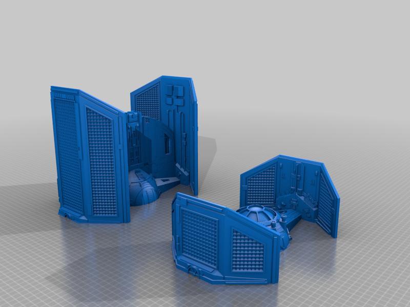 Star Wars TIE Advanced split 2 parts