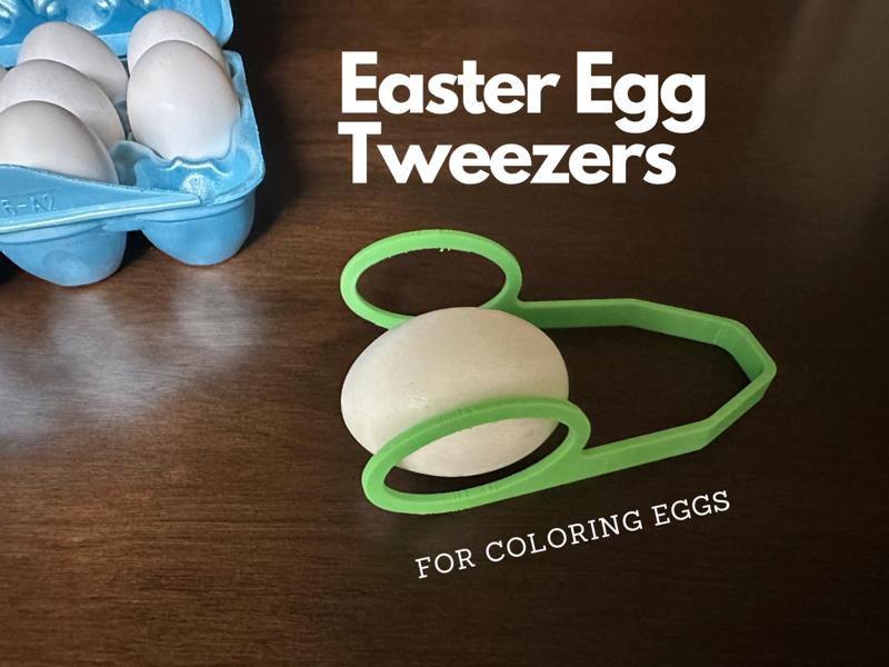Egg Tweezers - Coloring Easter Eggs