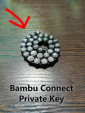 Bambu Connect Private Key Articulated Necklace/Fidget Toy   