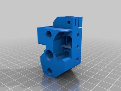 Prusa MMU2 Selector with magnet and opened FINDA canal ver. E2 - stock magnet 2×6×10 mm