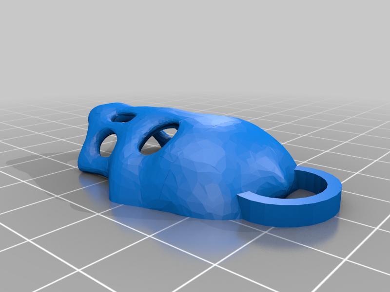 Splatterhouse Rick mask keychain