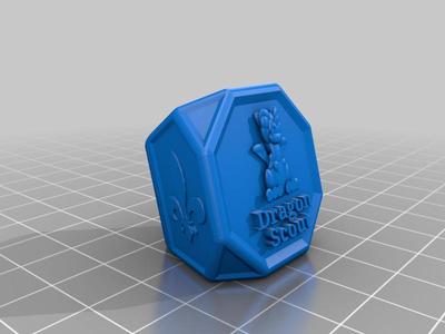 Dragon Scout Neckerchief Slide