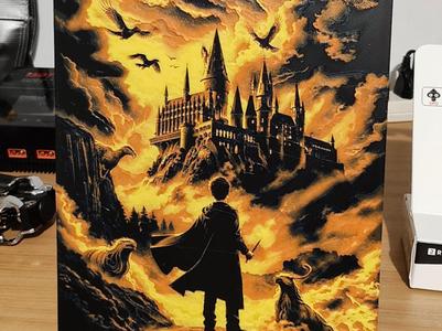 Harry Potter Hogwarts Hueforge