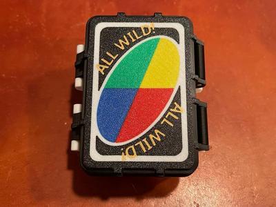 Uno All Wild Card Game Box