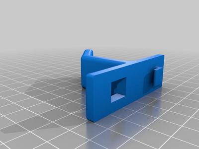 Square Peg Board Hanger and Lock