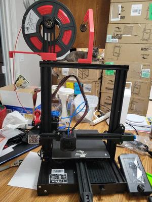 Creality filament guide spool mount multiple options / filament sensor   