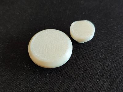 Replacement seamless trouser button