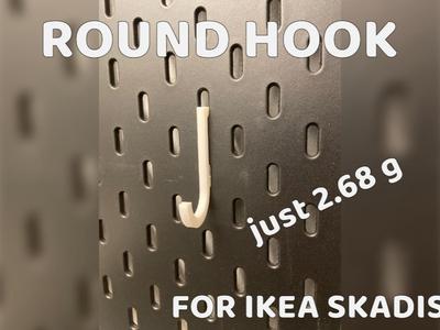 Round Hook for IKEA Skadis 