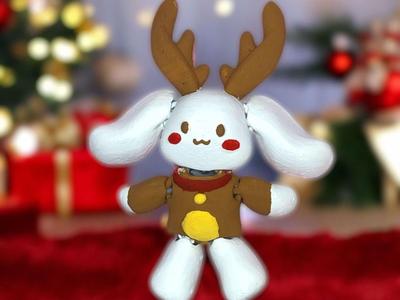 Cinnamoroll Christmas Reindeer Sanrio Flexi Figure