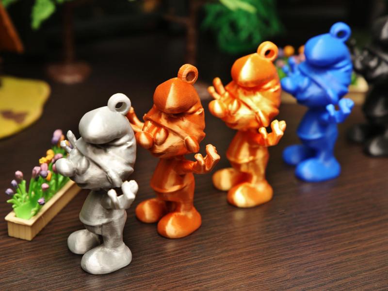 Smurf keychain / Christmas ornament