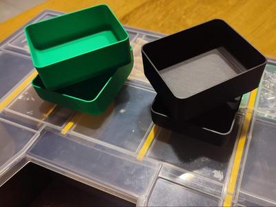 Stackable containers compatible with Action boxes