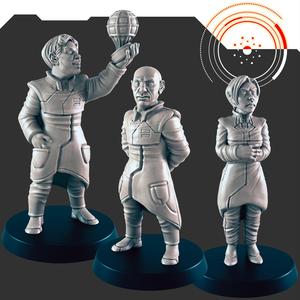 Sci-fi Human Scientists/NPCs [Support-free]