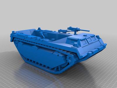 	LVT-3 Bushmaster WWII Amphibious Landing Vehicle