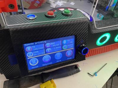 blv mgn Front_Panel Left plate for BIGTREETECH TFT 50 V3.0