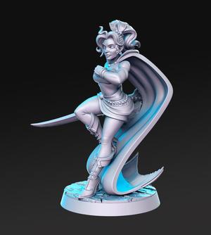 Prissa - Female Warrior - 32mm - DnD -