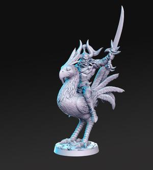 Tarkon riding on Chuco-Strider - 32mm - DnD