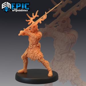 Green Knight Fighting / Druid Forest Warrior / Nature Guardian