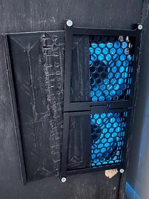 5"x10" Fan Cover With Movable Cover   