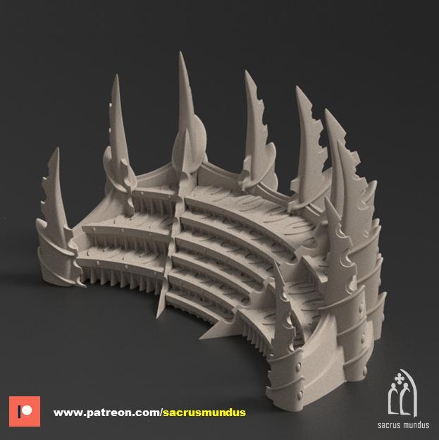 Irazar Terraces. Alien Dark Eldar. Terrain and Scenery for Wargames