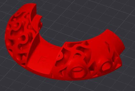 head(amame) v2 Gyroid TPMS Lattice Cone WITH MICROPHONE   