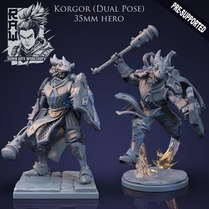 Korgor The Paladin - Idle and Action Pose