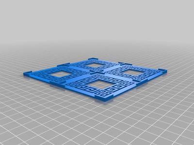 Parametric Map Card/Tile Holder for boardgames