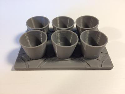 shooter avec son support grave