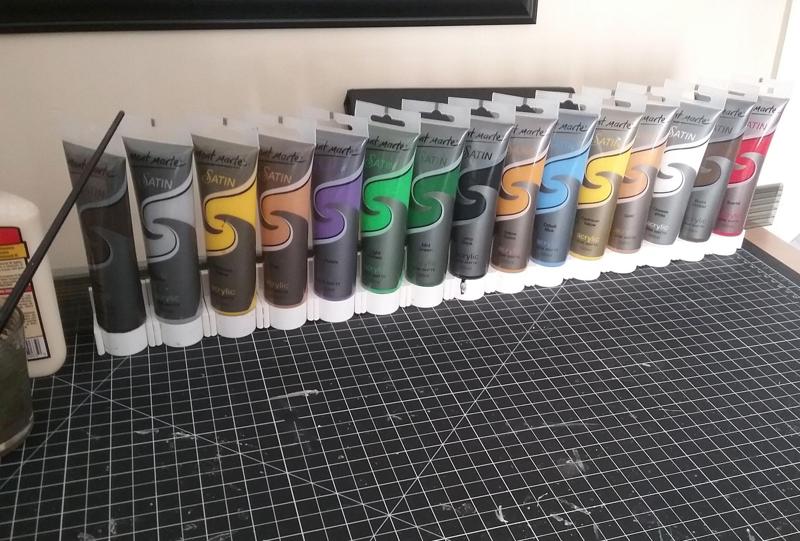 Paint tube bracket (screw mounted)