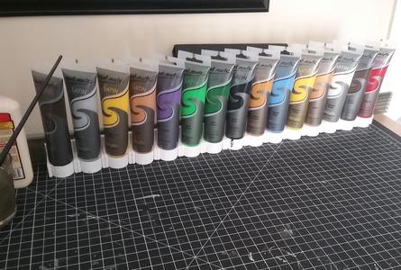 Paint tube bracket (screw mounted)