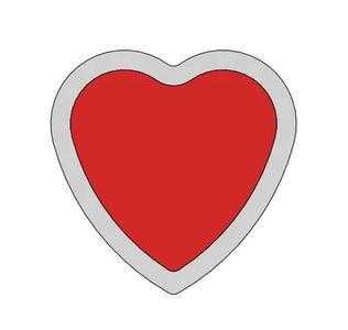 3D PRINTED HEART SHAPED GUITAR PICK   