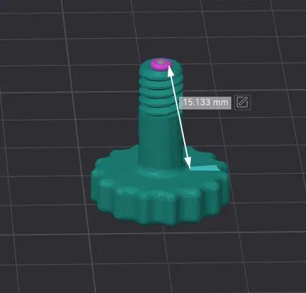 1/4 20 screw 15mm depth   