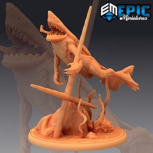 Wereshark Hunting / Dire Human Shark / Water Monster