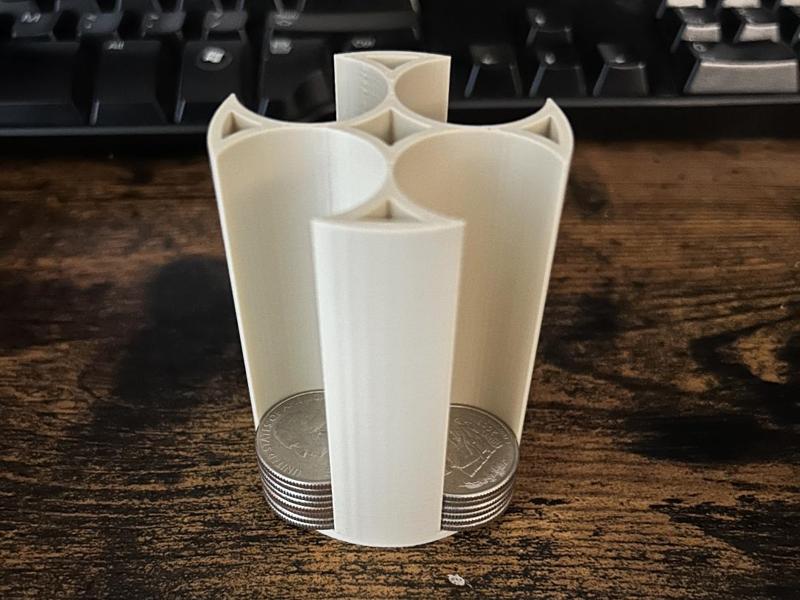 Stacking US Quarter Holder/Organizer