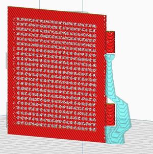 Schwingtür mit Sieb