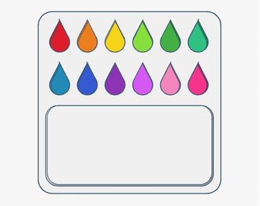 Teardrop paint palette