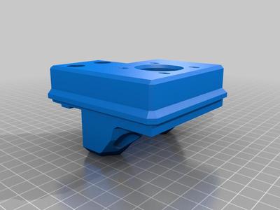 Blue Series flanged & more rigid Z motor cages for sealed floor & cut out templates. Rat Rig V-Core 3.