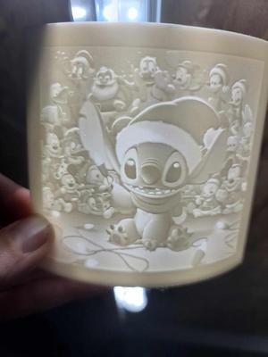 Disney Christmas Lithophane: Stitch and His Merry Companions