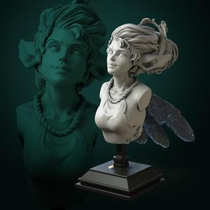 Pixie bust pre-supported