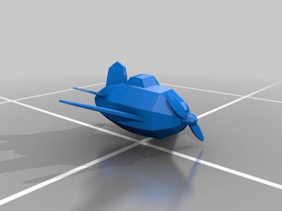 Low-poly plane