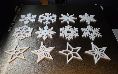 Snowflakes 2nd set for christmas tree decoration
