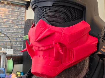 Helldivers 2 Helmet Oni Remix